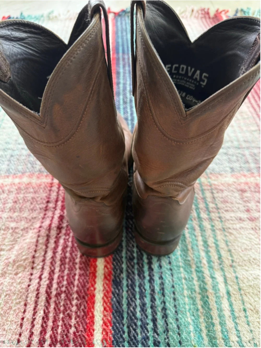 Tecovas Earl Cafe Goat Roper Cowboy Boots 11D